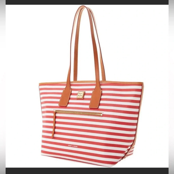 Dooney & Bourke Sullivan Coated Cotton Tote - Red - Picture 2 of 5